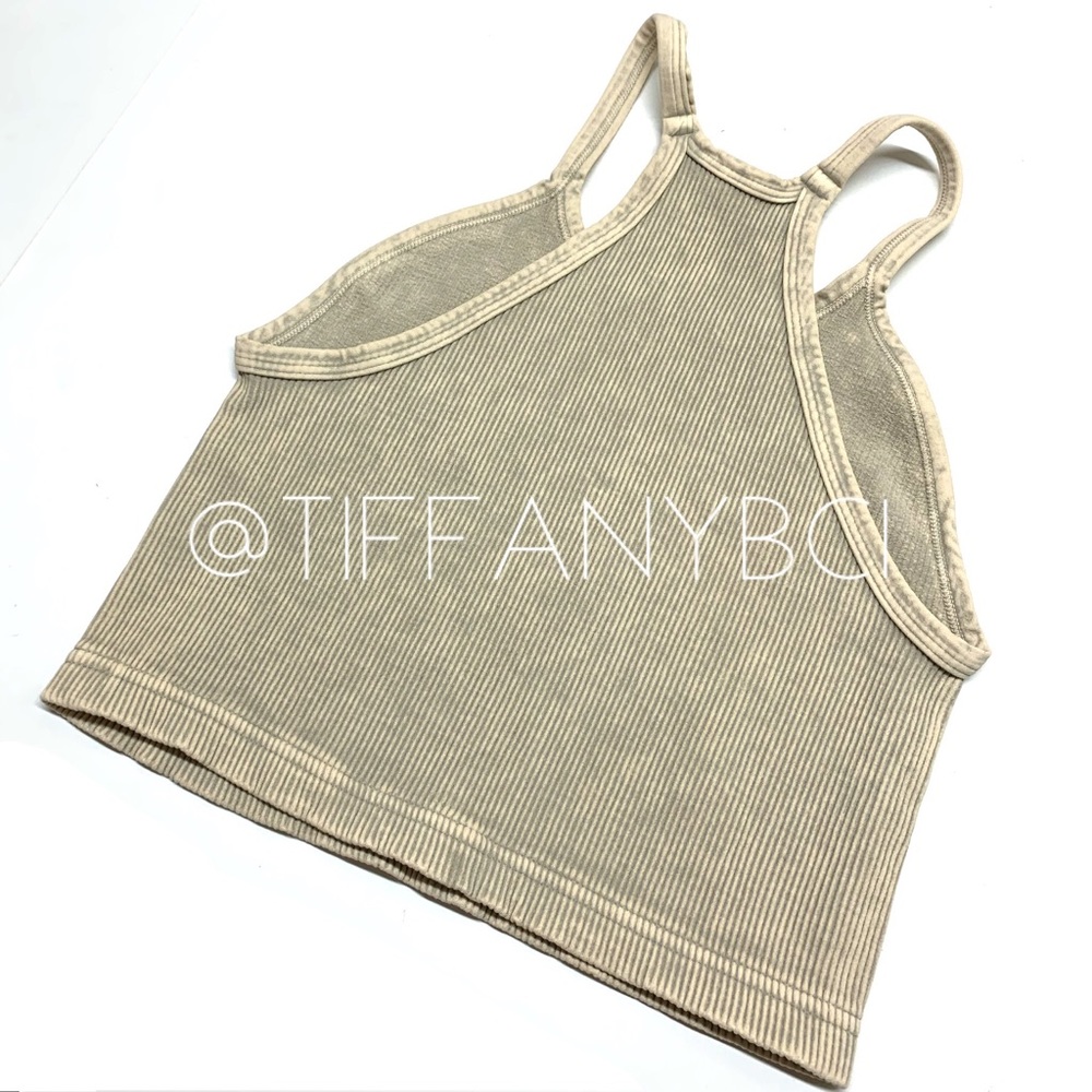 Free People Happiness Runs Crop Tank Stone Eagle - Picture 10 of 13